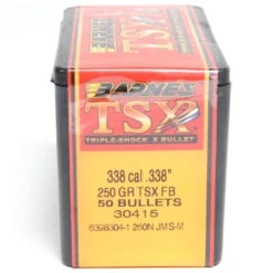 Barnes .338 / 338 250 Grain Triple-Shock X Flat Base Bullet (50 Ct.)