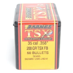 Barnes .358 / 35 200 Grain Triple-Shock X Flat Base Bullet (50 Ct.)