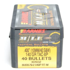Barnes .400 / 40 140 Grain Tactical X Pistol Bullet (40 Ct.)