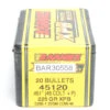 Barnes .451 / 45 Colt 225 Grain X Pistol Bullet (20 Ct.) -Best Ammunition Shop BAR30558 e1575638240787