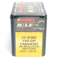 Barnes .510 / 50 BMG 750 Grain Tactical Long Range X Boat Tail Bullet (Magazine Style) (20 Ct.)