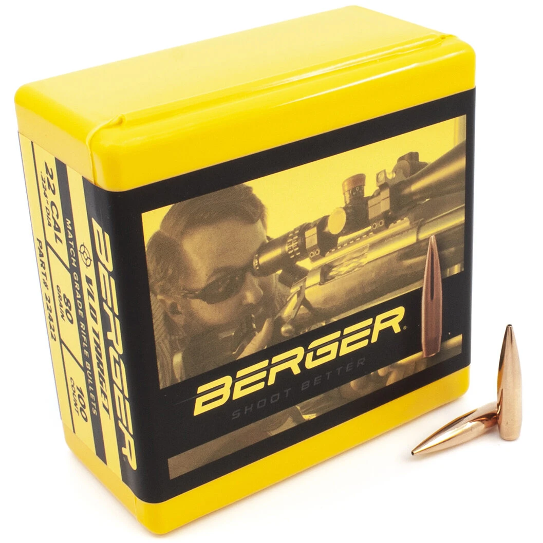 Berger .224 / 22 80 Grain Match Target Very Low Drag (100 Ct.) 3 Berger .224 / 22 80 Grain Match Target Very Low Drag (100 Ct.)