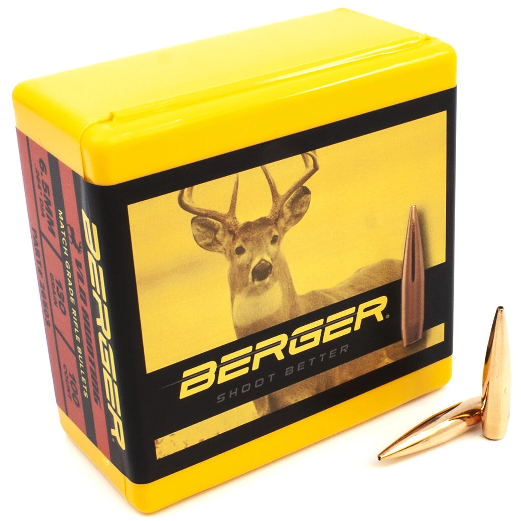 Berger .264 / 6.5mm 130 Grain Hunting Very Low Drag (100 Ct.) 3 Berger .264 / 6.5mm 130 Grain Hunting Very Low Drag (100 Ct.)