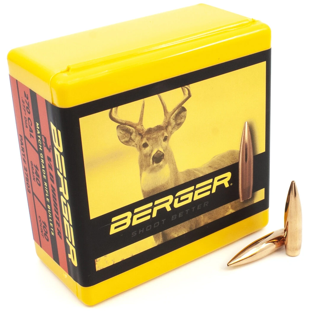 Berger .277 / 270 140 Grain Hunting Very Low Drag (100 Ct.) 3 Berger .277 / 270 140 Grain Hunting Very Low Drag (100 Ct.)