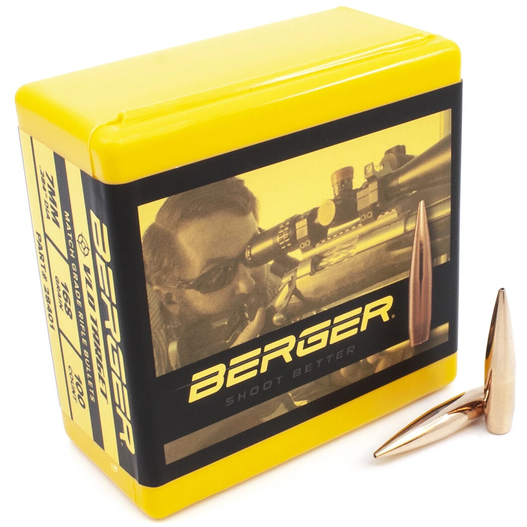 Berger .284 / 7mm 168 Grain Target Very Low Drag (100 Ct.) 3 Berger .284 / 7mm 168 Grain Target Very Low Drag (100 Ct.)