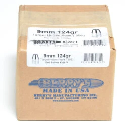 Berrys .356 / 9mm 124 Grain Hollow Point (1000 Ct.)