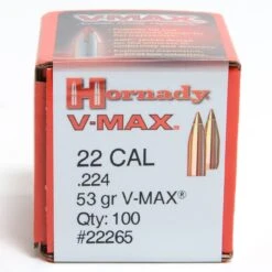 Hornady .224 / 22 53 Grain V-MAX Bullets (100 Ct.)