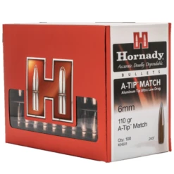 Hornady .243 / 6mm 110 Grain A-Tip Match (Aluminum Tip) (100 Ct.)