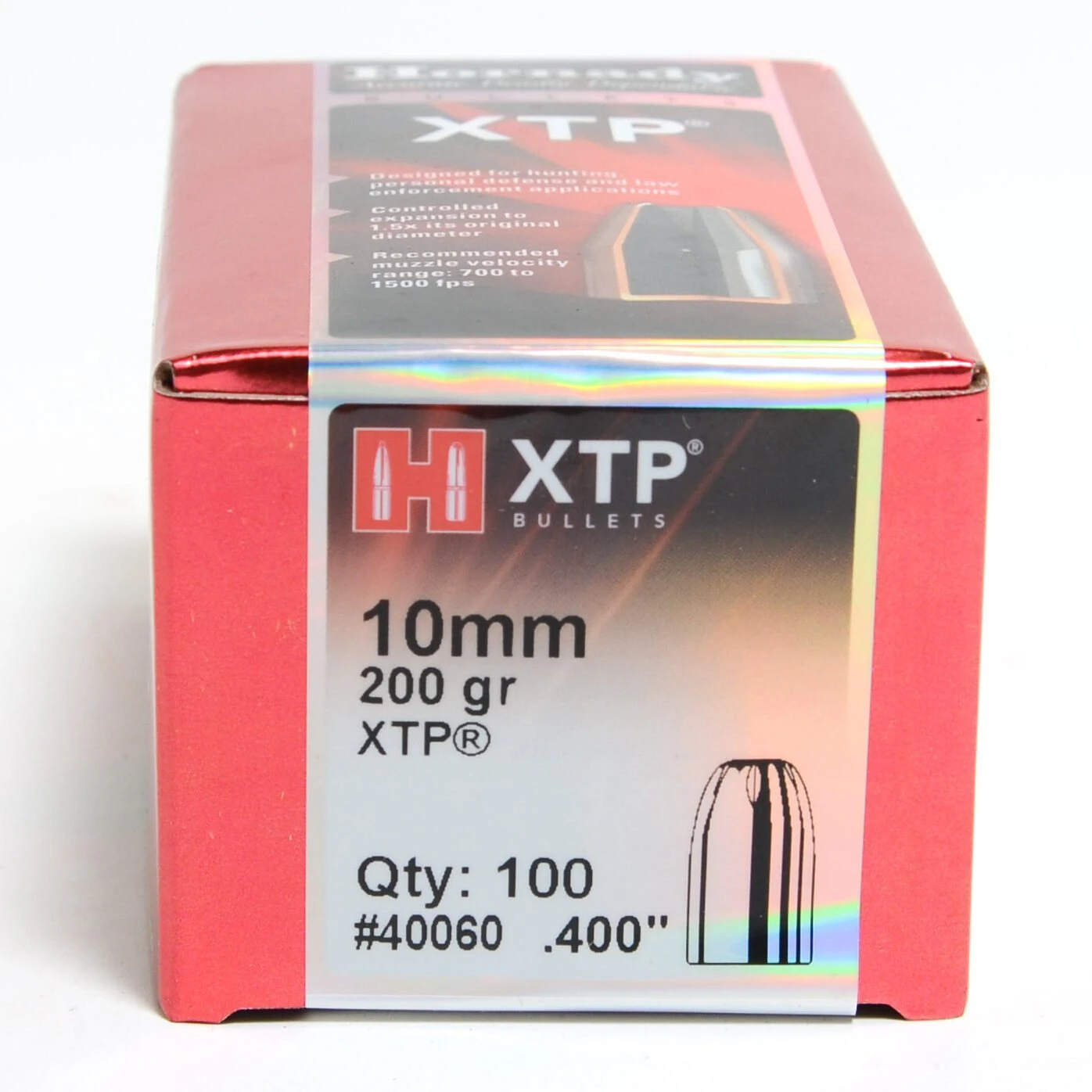 Hornady .400 / 40-10mm 200 Grain XTP Hollow Point (eXtreme Terminal Performance) (100 Ct.) 3 Hornady .400 / 40-10mm 200 Grain XTP Hollow Point (eXtreme Terminal Performance) (100 Ct.)