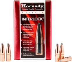 Hornady 45 Caliber 245 Grain .452 Diameter Interlock Soft Point Bullet (450 Bushmaster)