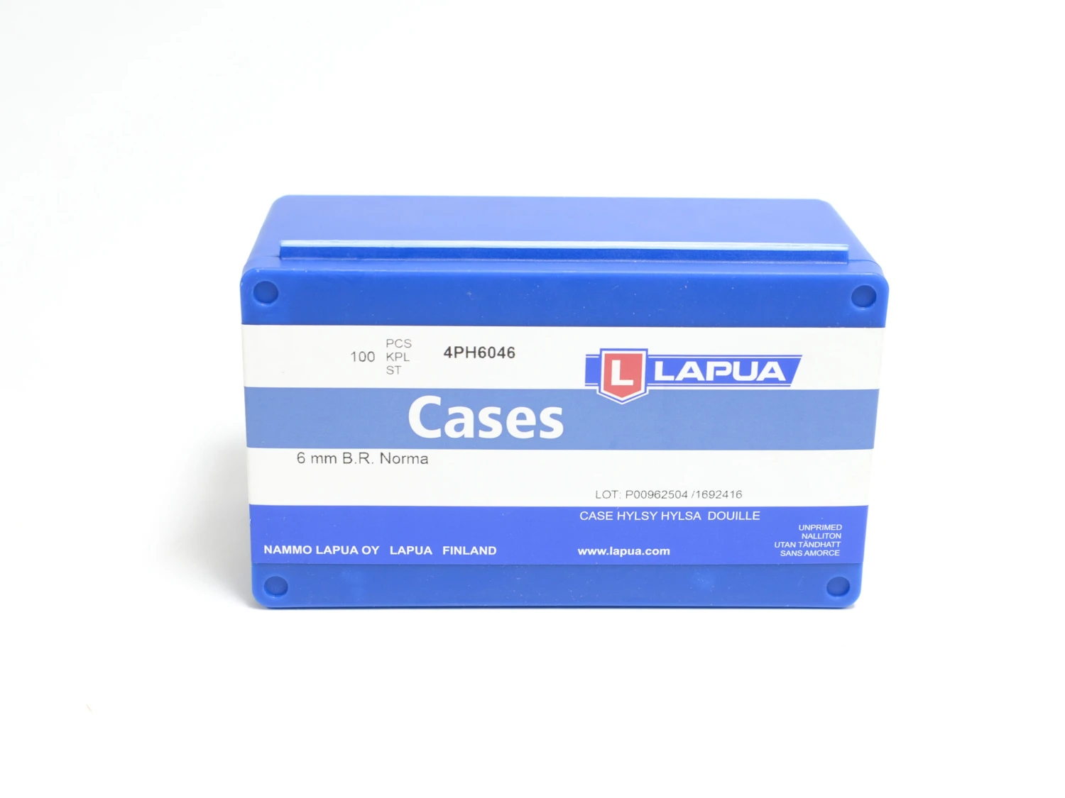 Lapua 6mm BR Norma Brass Cases (100 Ct Box) 3 Lapua 6mm BR Norma Brass Cases (100 Ct Box)