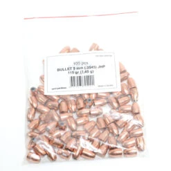 Prvi .3545 / 9mm 115 Grain Jacketed Hollow Point (100 Ct.)