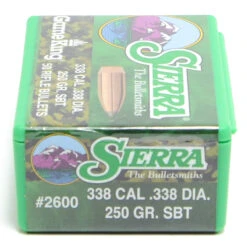 Sierra .338 / 338 250 Grain Spitzer Gameking (50 Ct.)