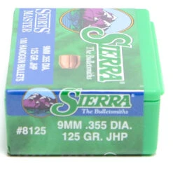 Sierra .355 / 9mm 125 Grain Jacketed Hollow Point (100 Ct.)