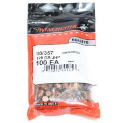 Winchester .357 / 38 125 Grain Jacketed Hollow Point (100 Ct.)