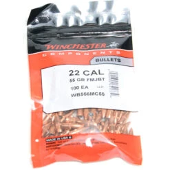 Winchester .224 / 22 55 Grain Full Metal Jacket-Boat Tail (100 Ct.)