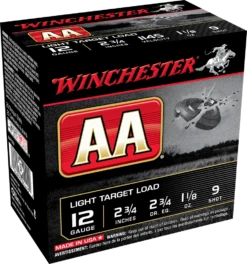 Winchester 12 Ga 1 1/8 Oz #9 2 3/4" AA 1145 FPS Ammunition (25 Rounds)
