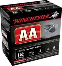 Winchester 12 Ga 1 1/8 Oz #8 2 3/4" AA Heavy Target 1200 Fps Ammunition (25 Rounds)