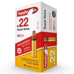 Aguila 22 LR 40 Grain Super Extra Copper Plated High Velocity Round Nose Ammunition (50 Rounds)