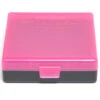 Berrys Ammo Box 380/9mm Snap Hinged 100 #001 Pink/Black 50/Cs -Best Ammunition Shop BRB00344 e1602085259379