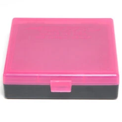 Berrys Ammo Box 10mm/45Acp Snap Hinged 100 Pink/Black 50/Cs