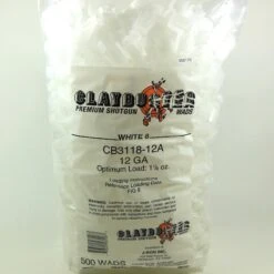 Claybuster 12 Ga Remington White 8 Shotshell Wad (500)
