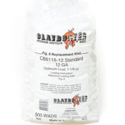 Claybuster 12 Ga Remington Figure 8 Shotshell Wads (500)