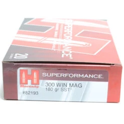 Hornady 300 Win Magnum 180 Grain SST (Super Shock Tip) Superformance Ammunition (20 Rounds)