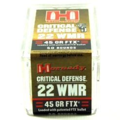 Hornady 22 WMR 45 Grain FTX (Flex Tip) Critical Duty Ammunition (50 Rounds)