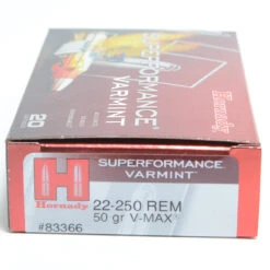 Hornady 22-250 Rem 50 Grain V-MAX Superformance Ammunition (20 Rounds)