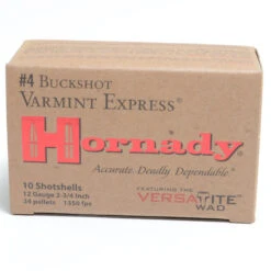 Hornady 12 Ga #4 Buckshot Ammunition (10 Rounds)
