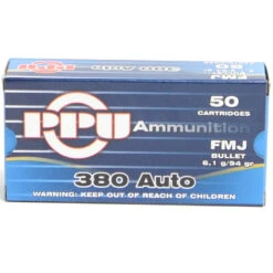 Prvi 380 ACP 94 Grain Full Metal Jacket Ammunition (50 Rounds)