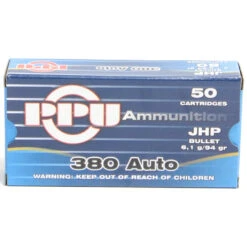 Prvi 380 ACP 94 Grain Jacketed Hollow Point Ammunition (50 Rounds)