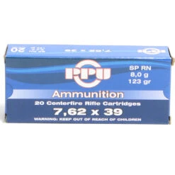 Prvi 7.62X39 123 Grain Soft Point Round Nose Ammunition (20 Rounds)