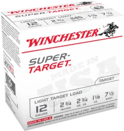 Winchester 12 Ga 1 1/8 Oz #7.5 2 3/4" 2 3/4 Dram Super Target 1145 Fps Ammunition (25 Rounds)