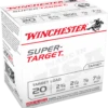Winchester 20 Ga 7/8 Oz #7.5 2 3/4" Super Target 1200 Fps Ammunition (25 Rounds) -Best Ammunition Shop TRGT207